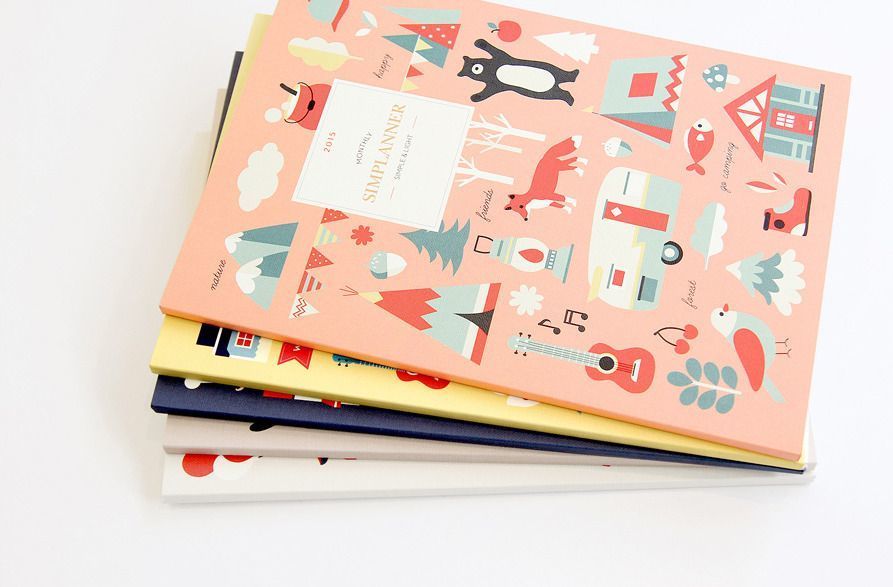 2015 Large Pattern Monthly Planner