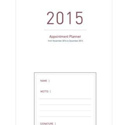 2015 Small Monthly Appointment Planner - Image 5