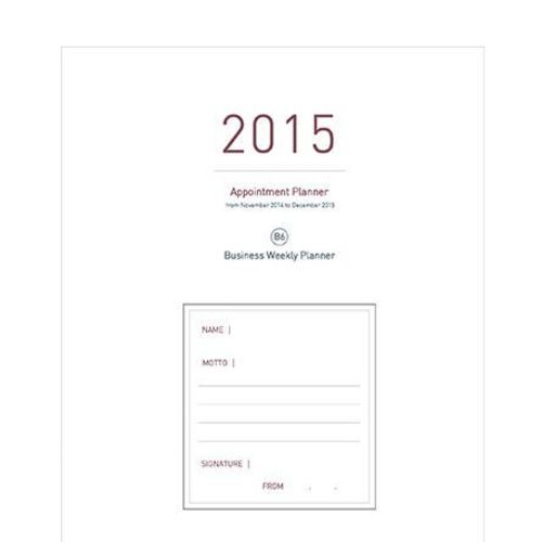 2015 Business Weekly Appointment Planner - Image 6