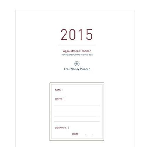 2015 Medium Weekly Appointment Planner - Image 5
