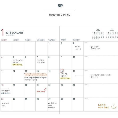 2015 Medium Weekly Appointment Planner - Image 9