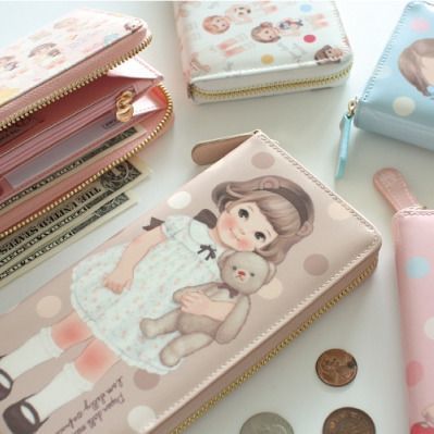 Paper Doll Slim Zipper Wallet v2
