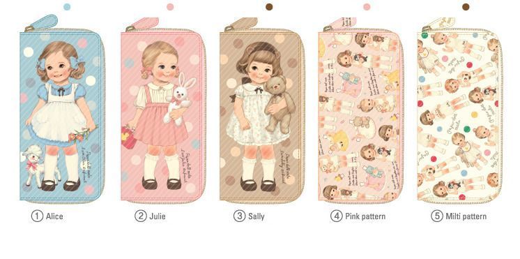 Paper Doll Slim Zipper Wallet v2