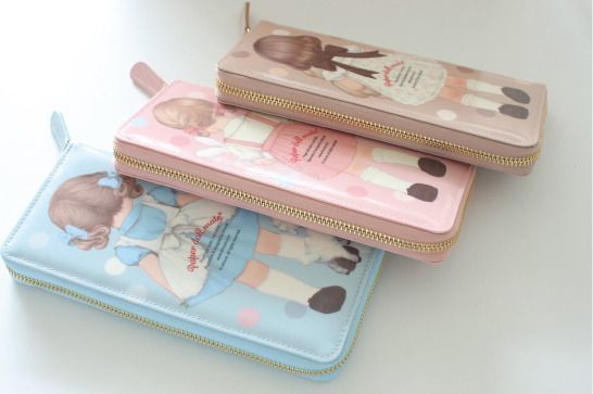 Paper Doll Slim Zipper Wallet v2