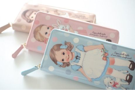 Paper Doll Slim Zipper Wallet v2