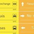 Airport Sign Sticky Note, Color
