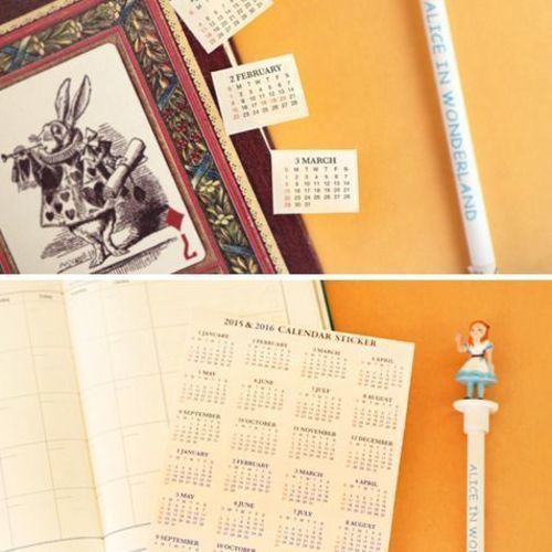 2015/2016 Calendar Sticker