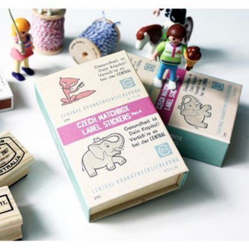 Vintage Czech Label Sticker Set - Image 1