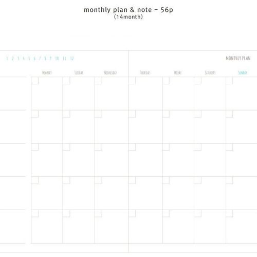 Large My Little Tale Monthly Planner