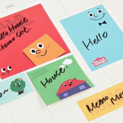 Hello House Sticky Note Set