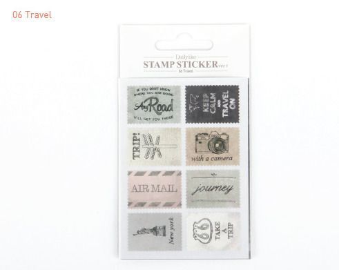 Vintage Stamp Sticker Set v3