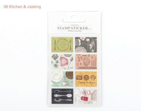 Vintage Stamp Sticker Set v3