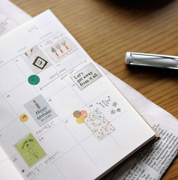 Vintage Stamp Sticker Set v3