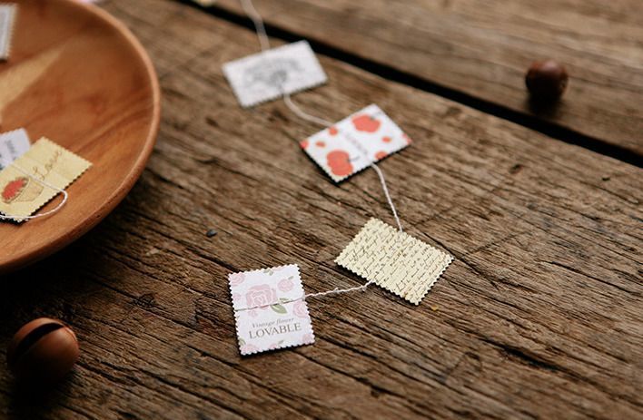 Vintage Stamp Sticker Set v3