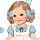 Paper Doll Cold Tumbler, Alice