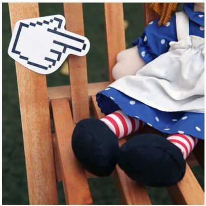 Sticky Notes Finger Pointer MochiThings: Hand Cursor Sticky Note