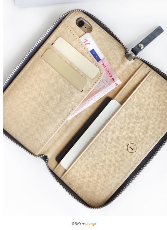 iPhone 6 Case with Wallet and Stand - Color: Red