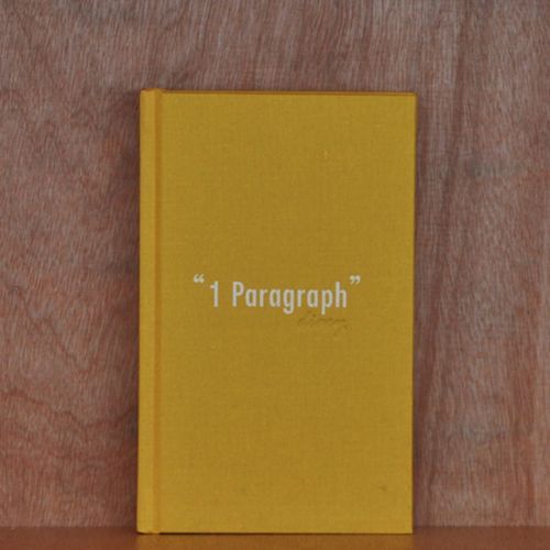 Yellow One Paragraph Hardcover Notebook - Image 1