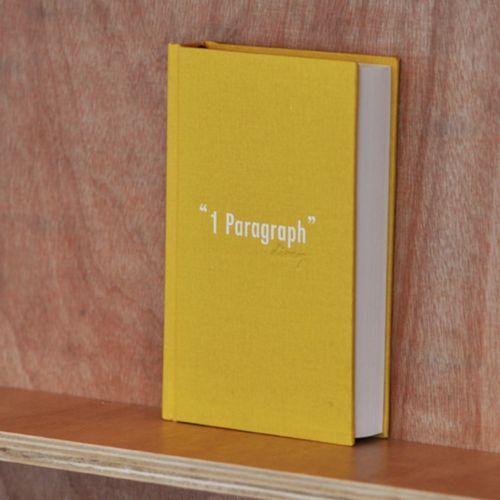 Yellow One Paragraph Hardcover Notebook - Image 2