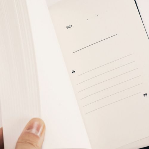 Yellow One Paragraph Hardcover Notebook - Image 4