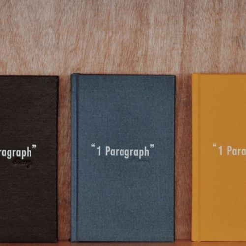 Yellow One Paragraph Hardcover Notebook - Image 7