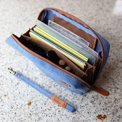 【THENCE】DENIM MULTI POUCH THENCE - Denim Multi Pouch CB Logo – Harumio