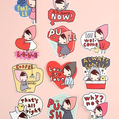 MochiThings: Pony Brown Big Point Sticker v1