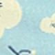 Medium Breezy Windy Weekly Planner, Indi Blue