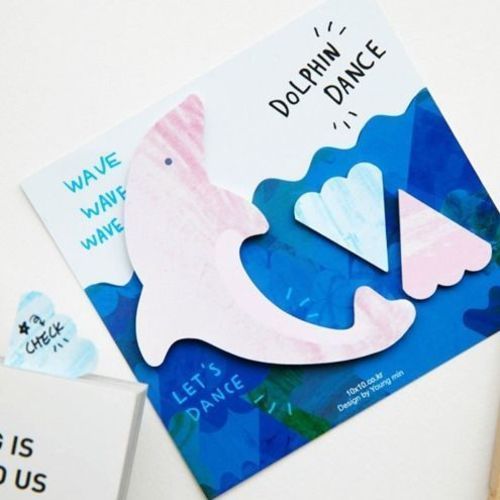 MochiThings: Dolphin Sticky Note