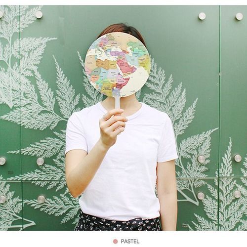 World Map Handy Fan - Image 5