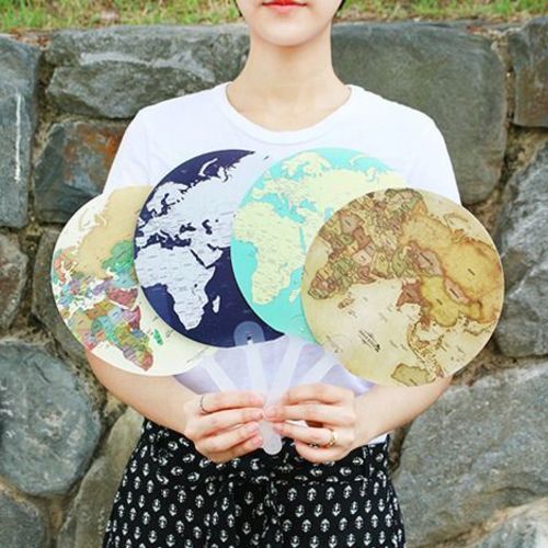 World Map Handy Fan - Image 10