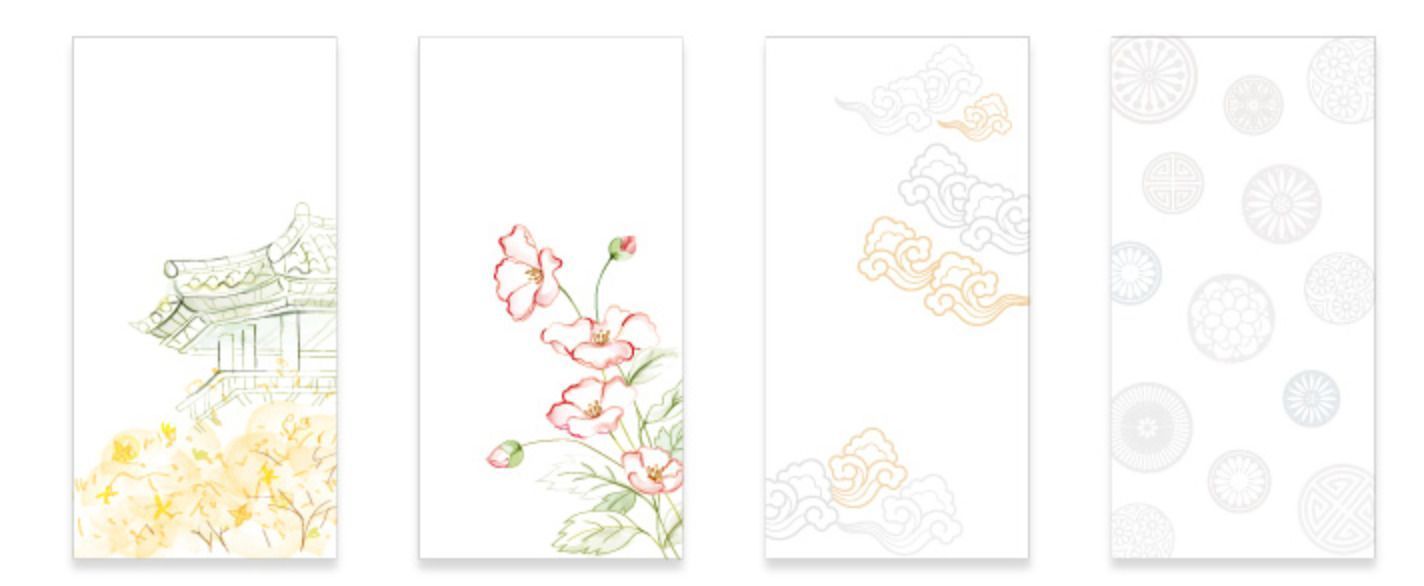 Korean Traditional Gift Envelope Set