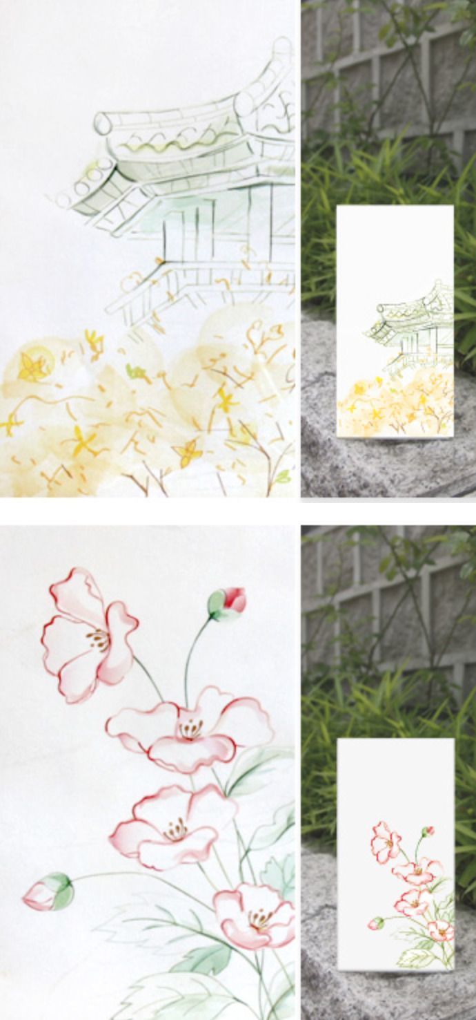 Korean Traditional Gift Envelope Set