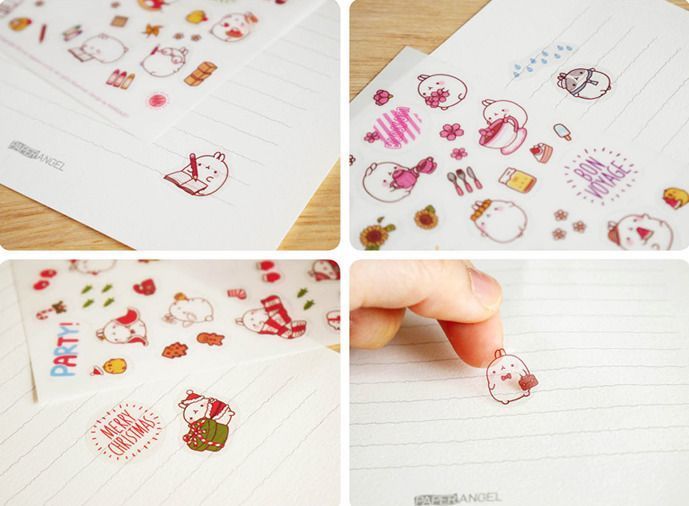Molang Deco Sticker Set