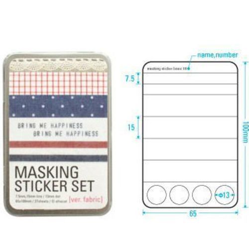 Fabric Masking Sticker Set