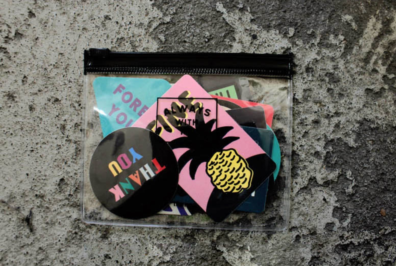 MochiThings: Message Sticker Pack + Pouch Set