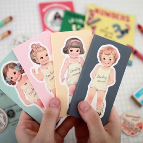 Paper Doll Sticky Note Set - Image 1