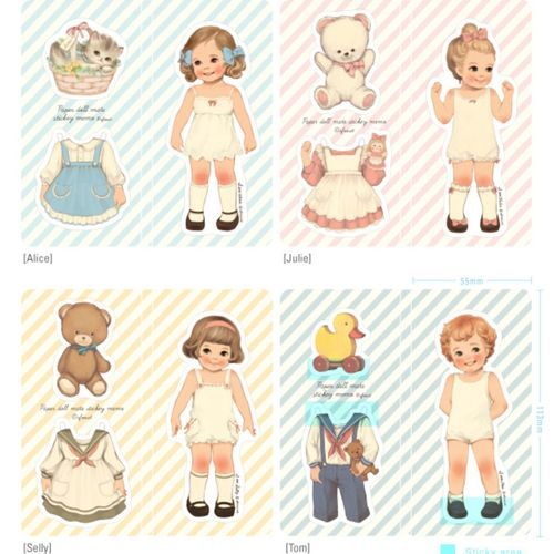 Paper Doll Sticky Note Set - Image 5