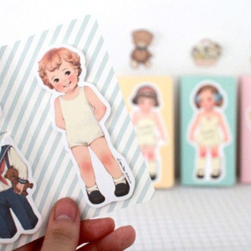 Paper Doll Sticky Note Set - Image 9