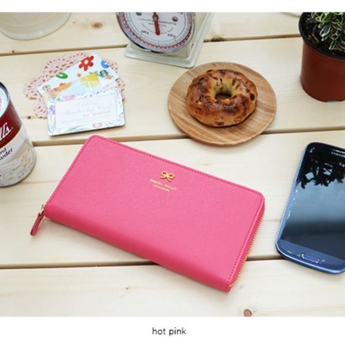 Gold Ribbon Long Zipper Wallet - Image 3