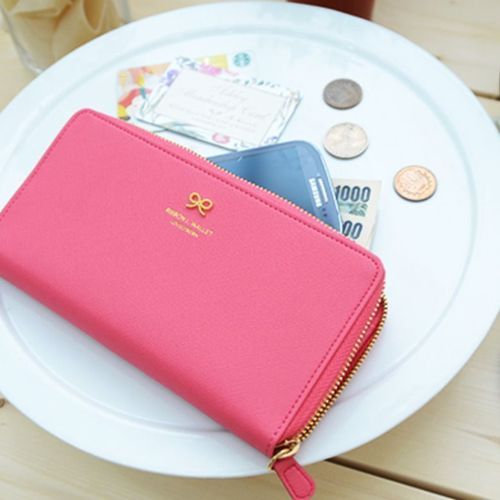 Gold Ribbon Long Zipper Wallet - Image 16