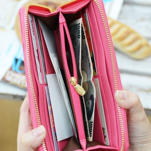 Gold Ribbon Long Zipper Wallet - Image 21