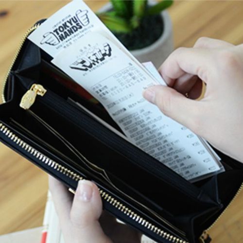 Gold Ribbon Long Zipper Wallet - Image 12