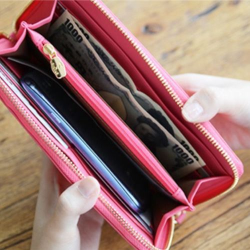 Gold Ribbon Long Zipper Wallet - Image 20