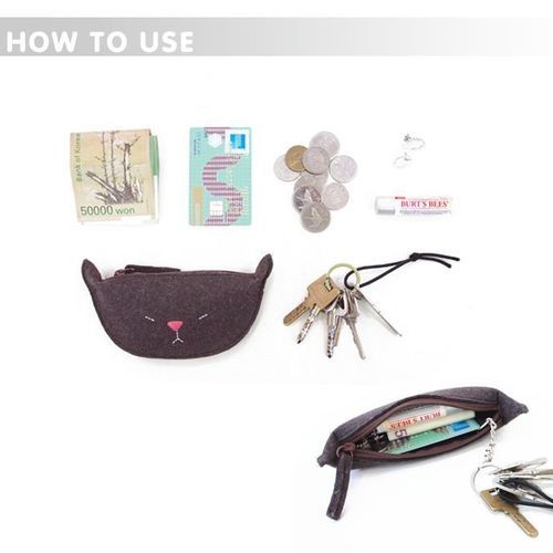 Felt Nabi Key Pouch