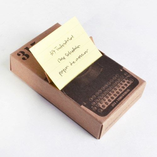 Typex Paper Notes MochiThings: Kraft Typewriter Sticky Note