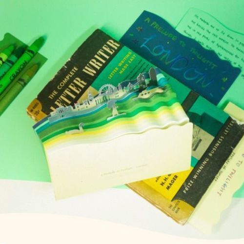London Bookmark & Notepad Set