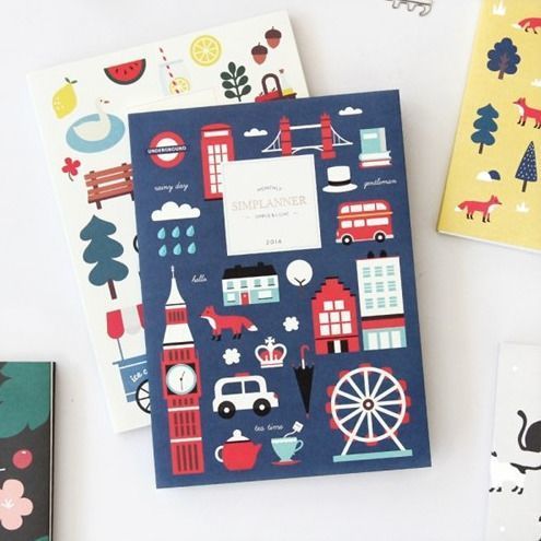 2016 Small Pattern Monthly Planner