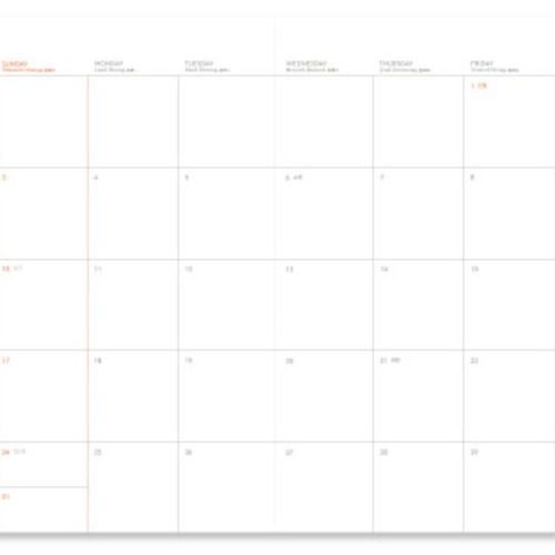 2016 Small Pattern Monthly Planner - Image 15