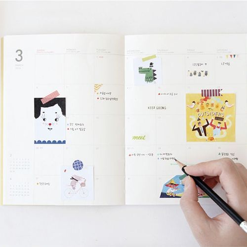 2016 Small Pattern Monthly Planner - Image 16